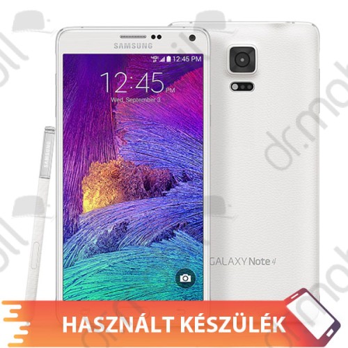 Használt mobiltelefon Samsung Galaxy Note 4 (SM-N910) fehér 00001433